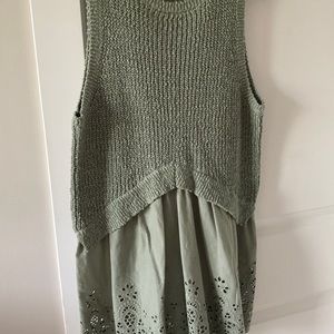 Worn twice - A Pea In The Pod Maternity Knit & Cotton Top size L